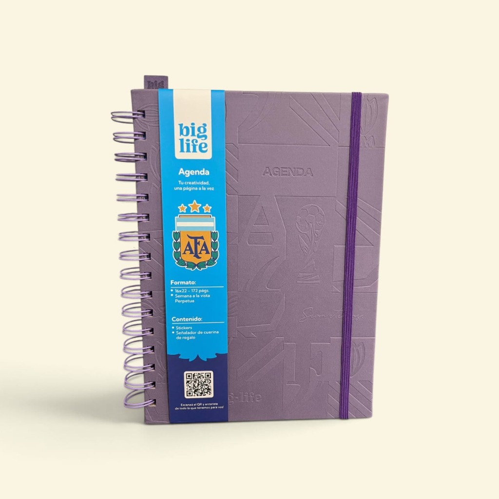 AGENDA SEMANAL C/ESP.16X22cm.AFA 3 BIG LIFE